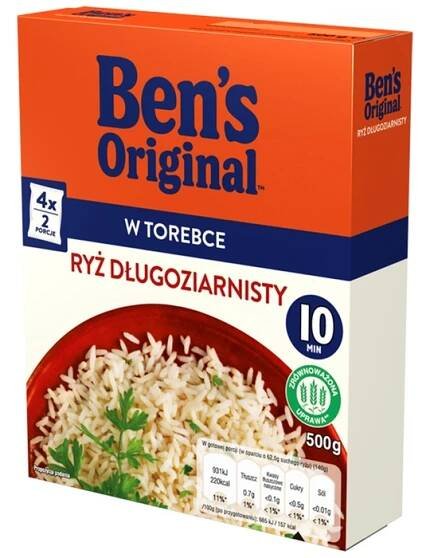 Ben`s Original Rýže dlouhozrnná 500 g v sáčku