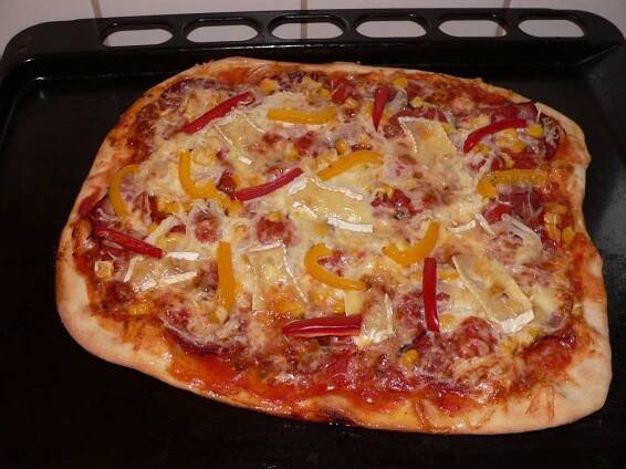 první pokus o domácí pizzu