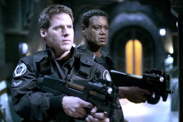 Hvězdná brána - Protiúder - Z filmu - Ben Browder, Christopher Judge