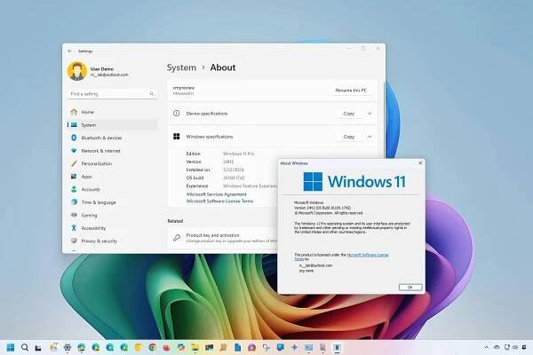 Windows 11 24H2 desktop / Image: Mauro Huculak