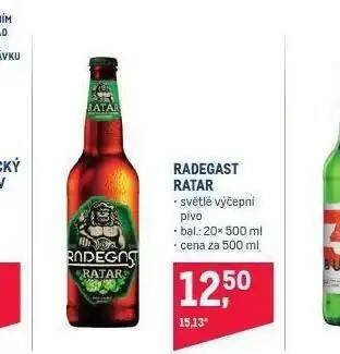 Makro Pivo radegast ratar nabídka