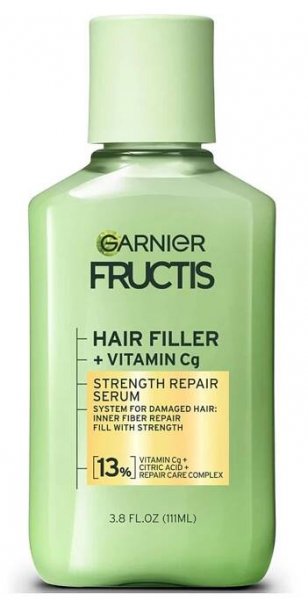 Garnier Fructis Hair Filler Strength Repair Serum with Vitamin Cg, 3.8 FL OZ, 1 Count