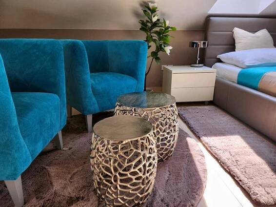 Posezení v ubytování Wellness Apartmány EMPORIO