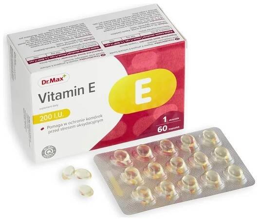 Dr. Max Vitamin E 200 I.U. 1×60 cps, výživový doplnok