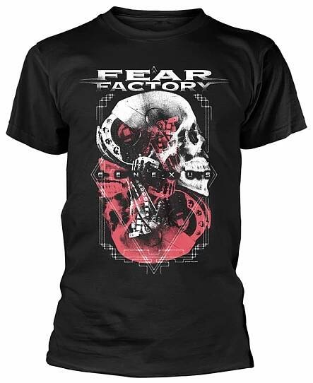 Fear Factory tričko, Genexus Skull Poster Black, pánské | Musicwear - Trička, mikiny