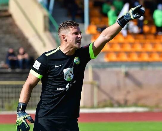 Pavel Hrabačka, gólman FK Baník Sokolov.