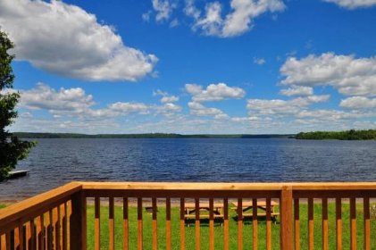 View from your deck, overlooking Tomiko lake.