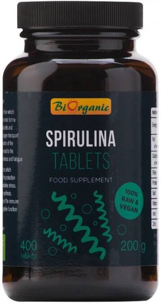 Biorganic Spirulina Bio 400 tbl. od 298 Kč