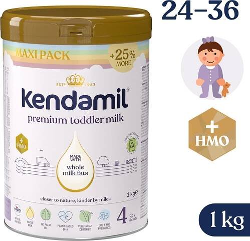 Kendamil Premium 4 HMO+ (1 kg), duhové XXL balení
