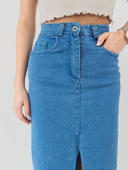 Sukně džínová midi 7090 | Cityjeans