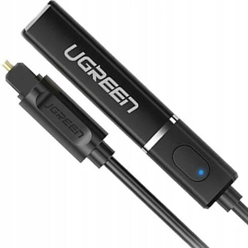 Bluetooth vysílač 5.0 UGREEN optickým konektorem/Toslink aptX CM150 Černý