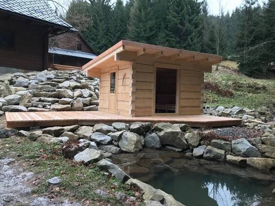 Tradiční roubená finská sauna - Klatovy