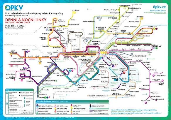 MHD Karlovy Vary (DPKV) - Mapa, cena jízdenek a jízdní řády