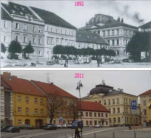 RETRO: Příbram včera a dnes. Co se za dobu mezi jednotlivými snímky změnilo?