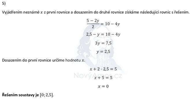 Didaktický test z matematiky - jaro 2023 - řešení úlohy 5