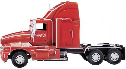 Svítící 3D puzzle Kamion s přívěsem Coca Cola 168 dílků