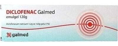 DICLOFENAC GALMED DRM 10MG/G GEL 1X120G