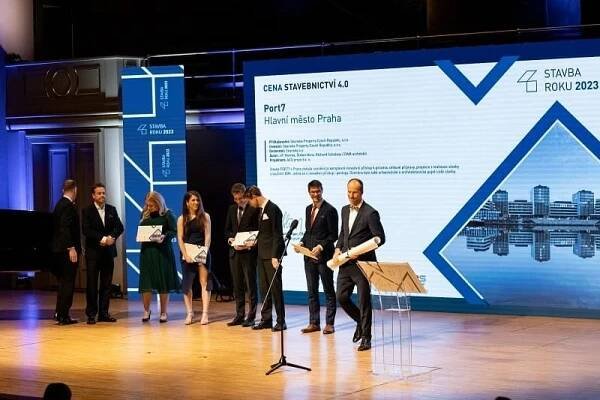 Národní centrum Stavebnictví 4.0 PORT7 - vítěz Stavby roku 2023 v kategorii Stavebnictví 4.0 Stavíme na digitalizaci, automatizaci