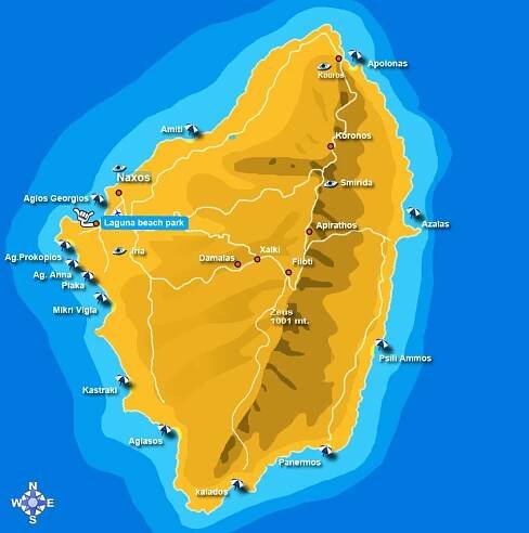 Naxos Island | Naxos windsurf Laguna beach park