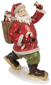 Dekorativní figurka Santa Clause s dárky Clayre & Eef 6PR3947