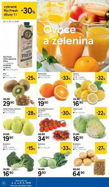 Tesco nový leták od středy Tesco strana 16
