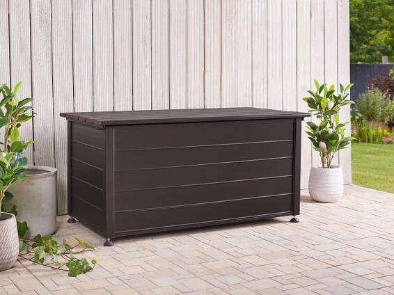 Úložný box CAMPALTO 123 cm 60 cm Tmavě hnědá | Beliani.cz 