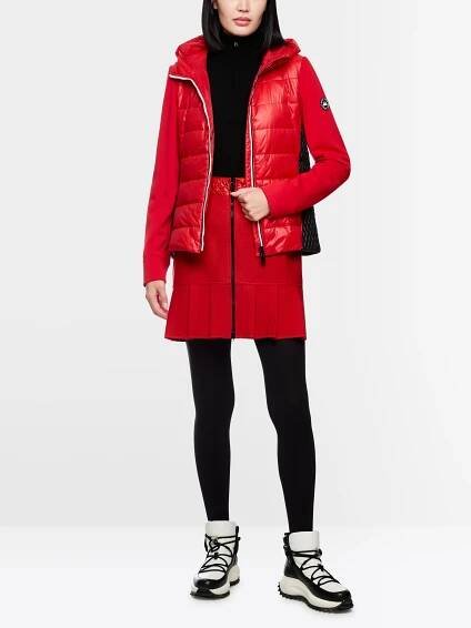 Jacke mit Fake-Daune und Kapuze