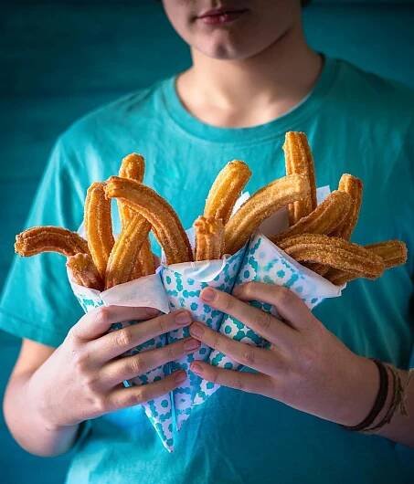 An armful of Churros cones.

Finally got there with my Day 2entry for the @eatcaptureshare_ challenge, where we journey into the concept of a ‘food truck’ as a client showcasing yummy food ‘on the go’ 
My idea springs from tha