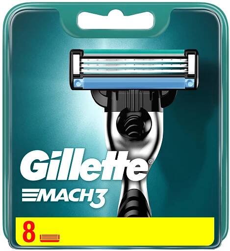 Gillette Replacement Blade Refills Mach3 - Náhradní hlavice pro holící strojky 8 ks