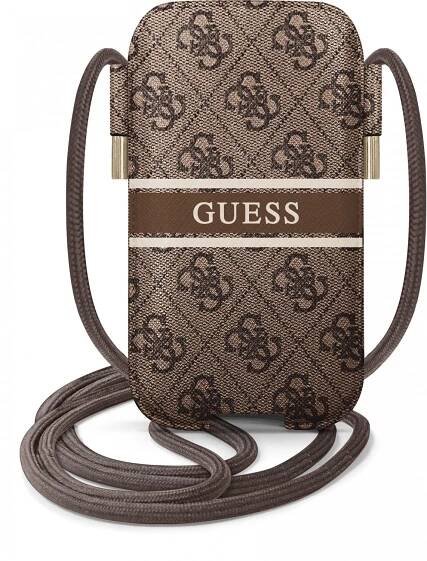 Univerzální pouzdro, obal, kryt Guess 4G Printed Stripe GUPHM4GDBR, vel. S/M, hnědá