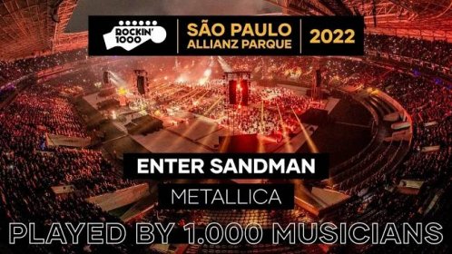 Enter Sandman, Metallica with 1.000 musicians