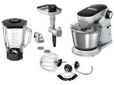 Bosch MUM9B34S27 kuchyňský robot 1400 W 5,5 l Hliník, Černá (MUM9B34S27_)