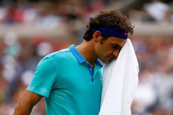 US Open's most chaotic day ever in 10 pictures as Djokovic and Federer script ripped up