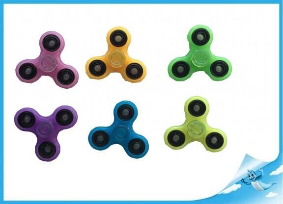 Fidget spinner Extreme 7,6cm svítící ve tmě oranžový