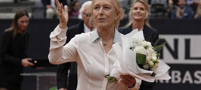 Martina Navrátilová nedávno obdržela ocenění také na turnaji v Římě