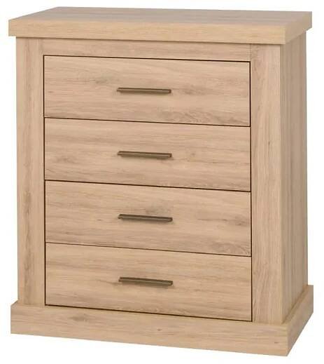 Komoda Amber AR13, 93 x 88 x 44 cm, dub dziki, dub stirlling nebo borovice bílá