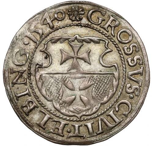 Zikmund I. Starý, Grosz Elbląg 1540