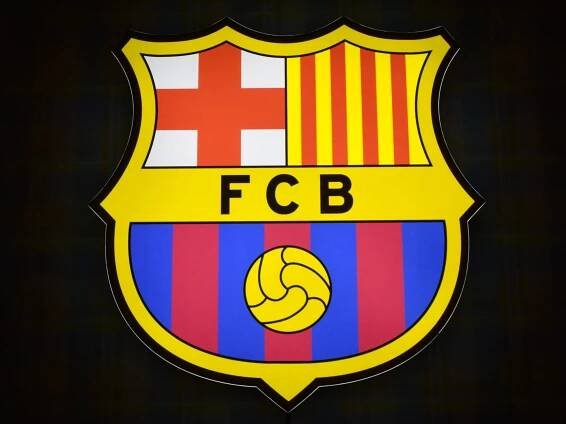 Veľký 3D LED FC Barcelona Logo Sign Neon 50 x 50 CM