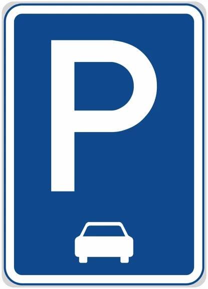 Dopravní značky plechové - Informativní: Parkoviště s podélným stáním (IP11c)