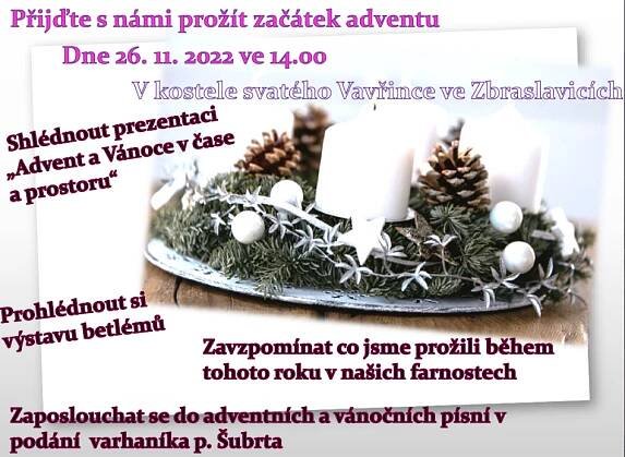 Začátek Adventu 2022 | Vítejte na webu římskokatolické farnosti Zbraslavice