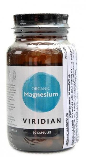 Viridian nutrition Magnesium 30 kapslí Organic | NAMAKANEJ.cz
