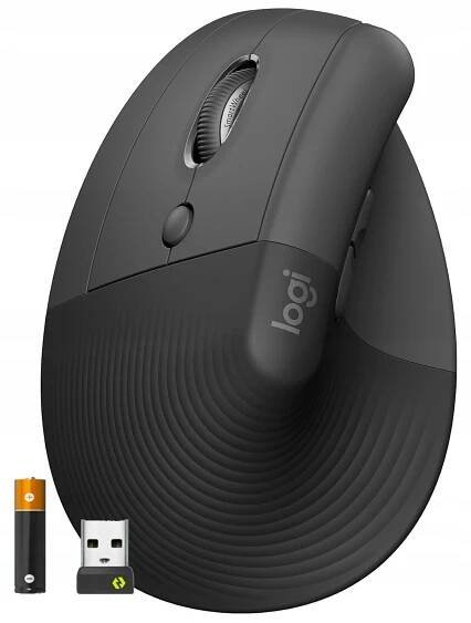 BEZDRÁTOVÁ MYŠ LOGITECH LIFT LEFT GRAFITOVÁ ERGONOMICKÁ MYŠ 4000DPI