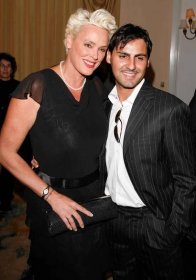 Brigitte Nielsen and husband Mattia attend the 12th Annual Prism Awards held at the Beverly Hills Hotel on April 24, 2008 in Beverly Hills, California