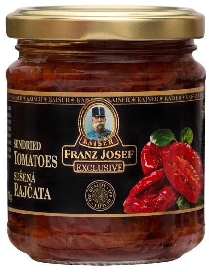 FRANZ JOSEF KAISER Rajčata sušená v oleji 180 g - Rajčata, Konzervovaná zelenina, Konzervované potraviny, hotová jídla