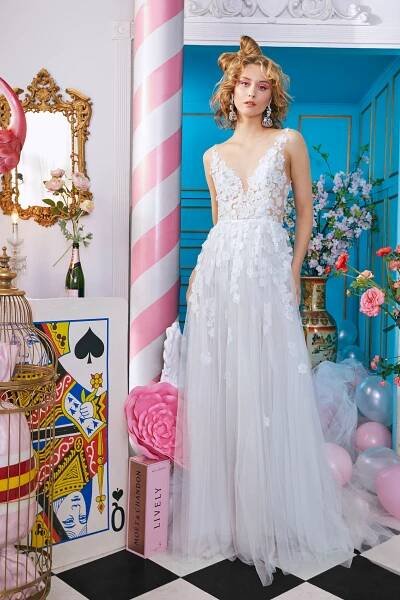 Ines by Ines Di Santo Spring 2023 Bridal Diffusion Collection - Elodie Dress, Front View