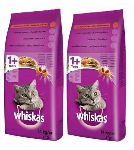 Whiskas Adult tuňák 2 x 14 kg