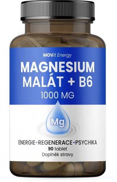 MOVit Energy Magnesium Malát 1000 mg + B6, 90 tablet