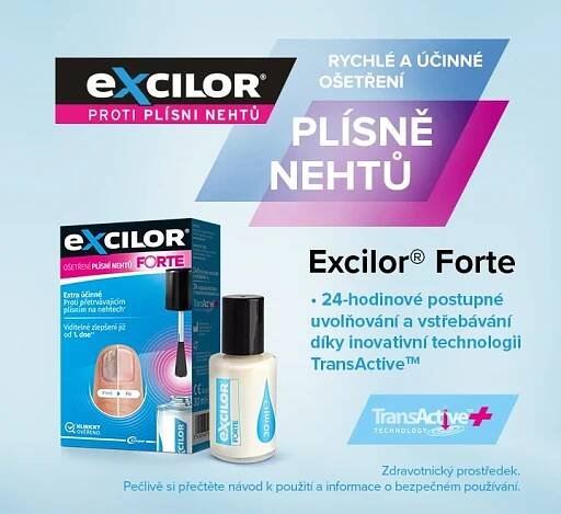 Excilor FORTE proti plísni nehtů 30 ml – rychlé a účinné ošetření plísně nehtů