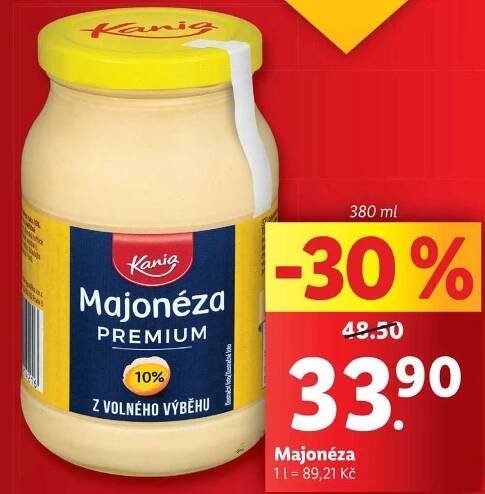Majonéza, 380 ml