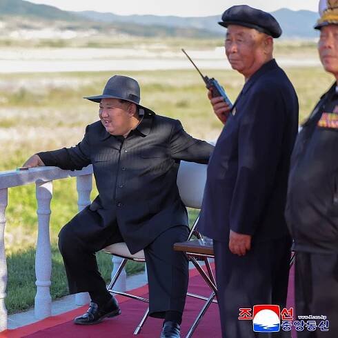 North Korea's Kim Jong Un oversees drone testing, KCNA says